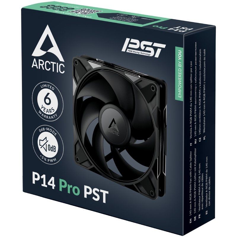 Ventilador Arctic P14 PWM PST/ 14cm/ Negro - Imagen 5