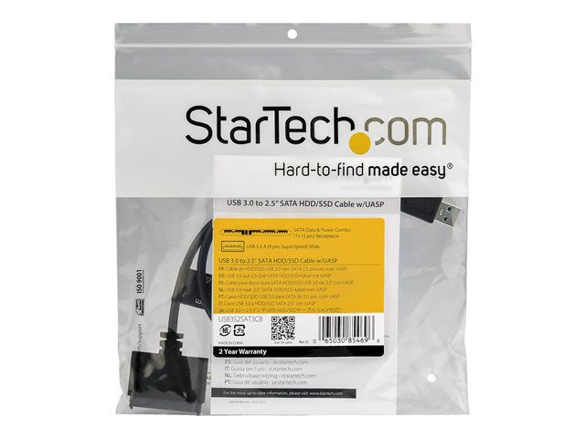 Cable usb 3.0 a sata 6gb - s startech para disco duro 2.5 pulgadas - Imagen 2