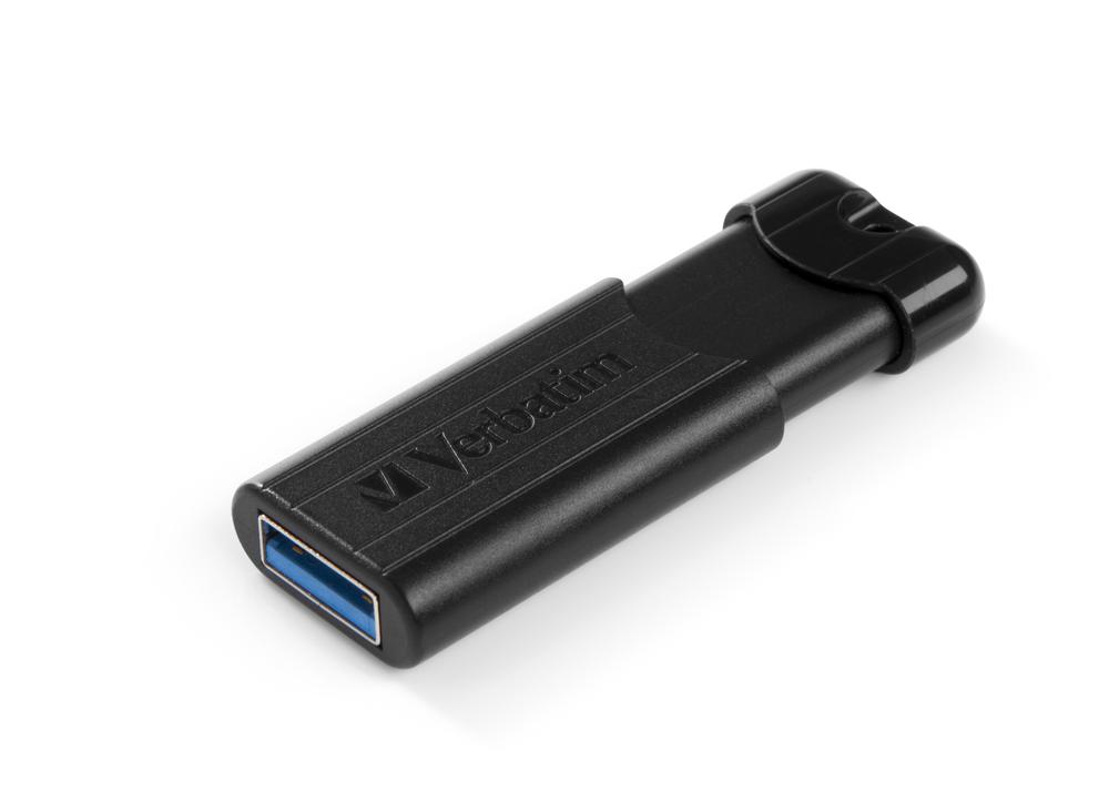 Memoria usb 3.2 verbatim pinstripe 64gb negro - Imagen 2