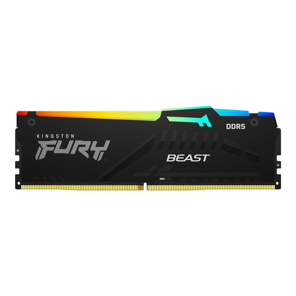 0740617345919 | P/N: KF560C36BBE2A-16 | Cod. Artículo: DSP0000039053 Memoria ram ddr5 16gb kingston - 6000mt - s - fury beast rgb - cl36 - negro