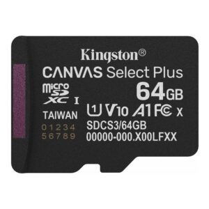 0740617348439 | P/N: SDCS3/64GBSP | Cod. Artículo: DSP0000034479 Tarjeta memoria micro secure digital sdxc 64gb kingston canvas select plus clase 10 uhs - 1