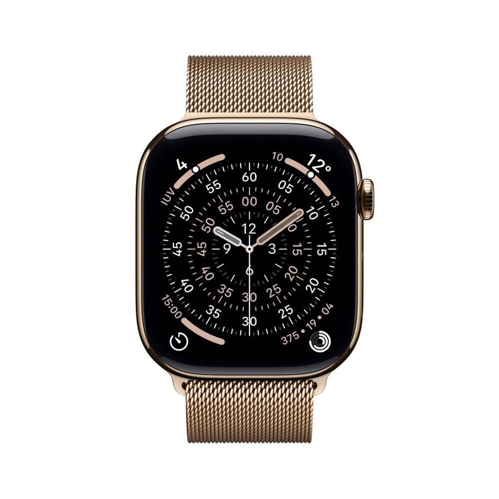 195950480283 | P/N: MFD84QL/A | Cod. Artículo: DSP0000037015 Smartwatch apple watch s11 gps + cellular 46mm gold titanium case gold milanese m - l