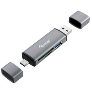 4015867227237 | P/N: 245460 | Cod. Artículo: DSP0000018566 Lector de tarjetas usb tipo a - usb tipo c equip life usb 3.0 -  sd -  micro sd