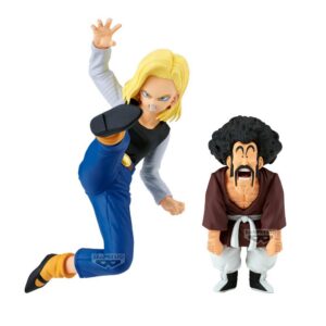 4573102696458 | P/N: PZ69645P | Cod. Artículo: DSP0000033872 Figura banpresto dragon ball z match makers android 18 vs mr. satan (vs mighty mask)