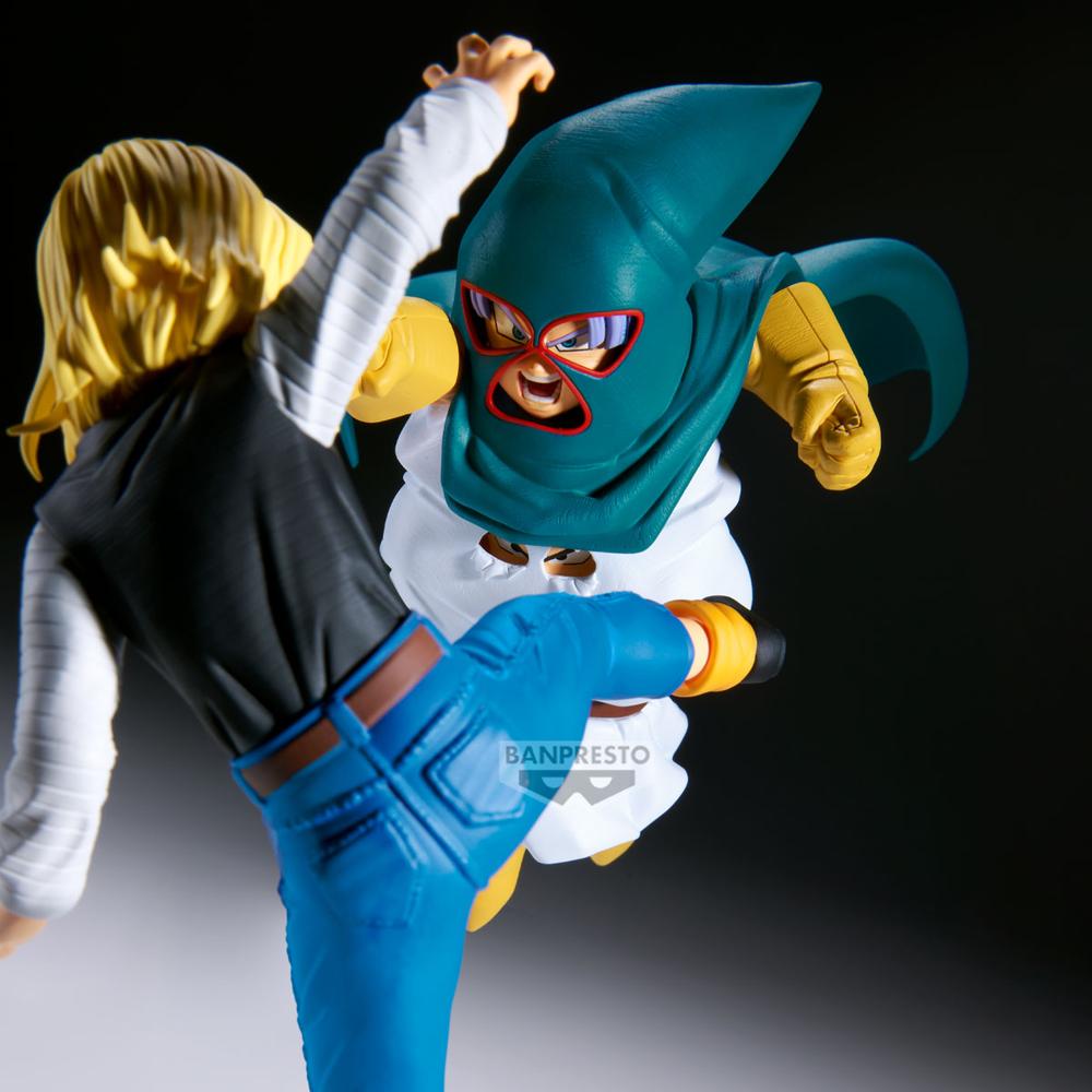 Figura banpresto dragon ball z match makers mighty mask(vs android 18 vs mr. satan) - Imagen 6