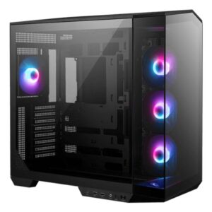 4711377231565 | P/N: 306-7G26R21-HH9 | Cod. Artículo: DSP0000029347 Caja ordenador gaming msi mag pano 100r pz atx rgb cristal templado negro