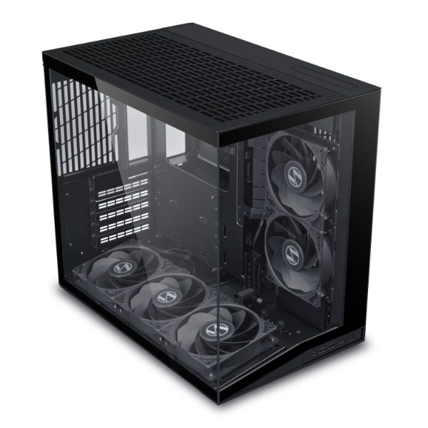 Caja ordenador gaming lian li o11d mini v2 atx cristal templado negro - Imagen 5