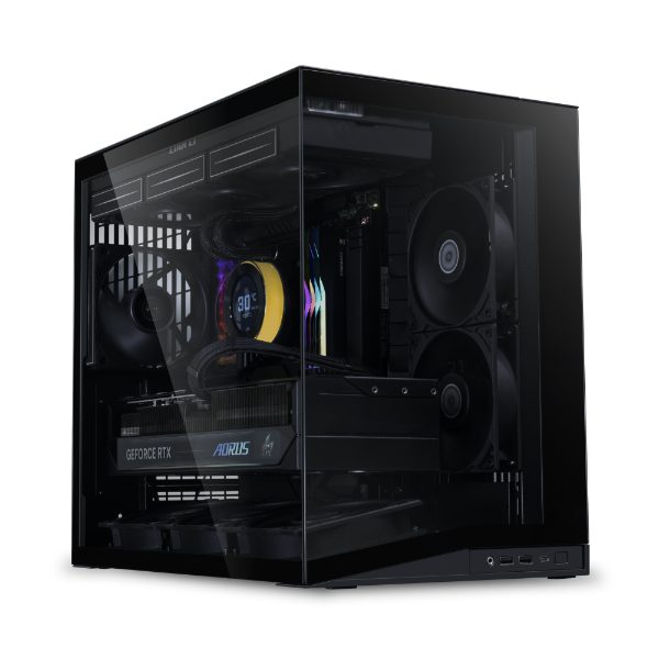 Caja ordenador gaming lian li o11d mini v2 atx cristal templado negro - Imagen 6