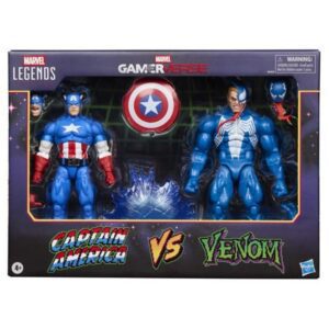 5010996320476 | P/N: G06225L0 | Cod. Artículo: MGS0000028603 Pack 2 figuras hasbro marvel legends gamerverse captain america vs venom