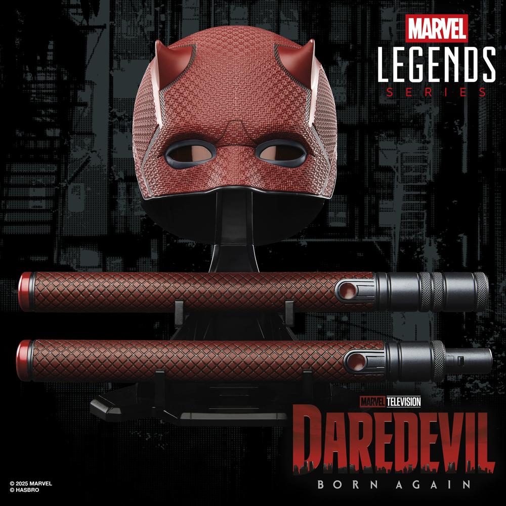 Máscara premium role play hasbro marvel legends series daredevil born again - Imagen 4