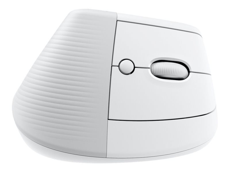Mouse raton vertical logitech lift para mac 6 botones 4000 dpi wireless inalambrico blanco hueso - Imagen 3