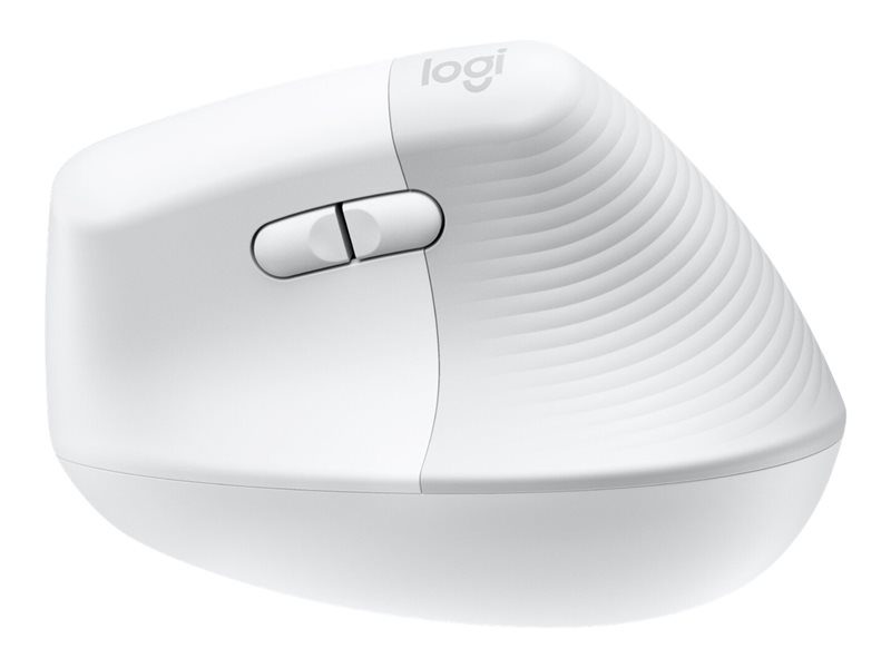 Mouse raton vertical logitech lift para mac 6 botones 4000 dpi wireless inalambrico blanco hueso - Imagen 4