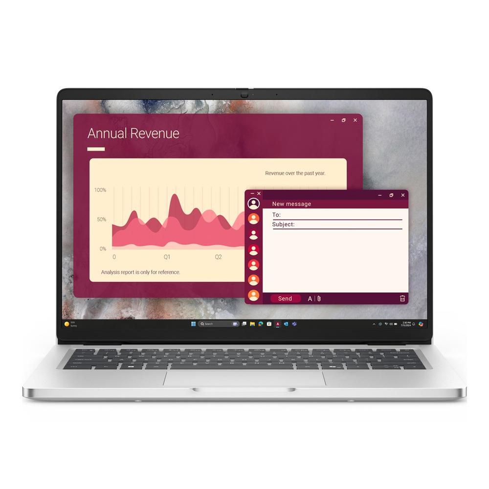 5397184986967 | P/N: HRHD0 | Cod. Artículo: DSP0000038057 Portatil dell pro 14 pc14250 u7 - 255u - 16gb - ssd 512gb - 14 pulgadas fhd+ - w11p