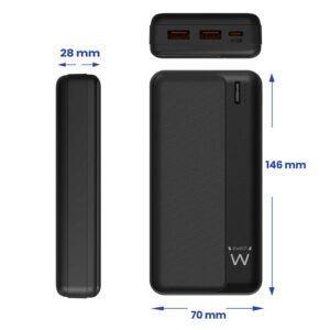 8052101434293 | P/N: EW1163 | Cod. Artículo: MGS0000026754 Powerbank ewent ew1163 20000mah