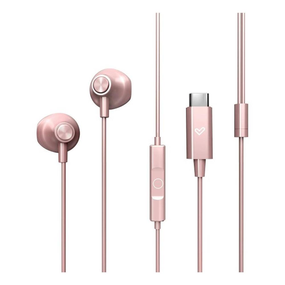 Auriculares energy sistem easypods usb tipo c oro rosa - Imagen 2