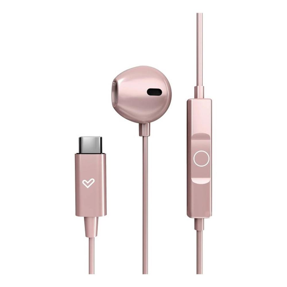 Auriculares energy sistem easypods usb tipo c oro rosa - Imagen 3