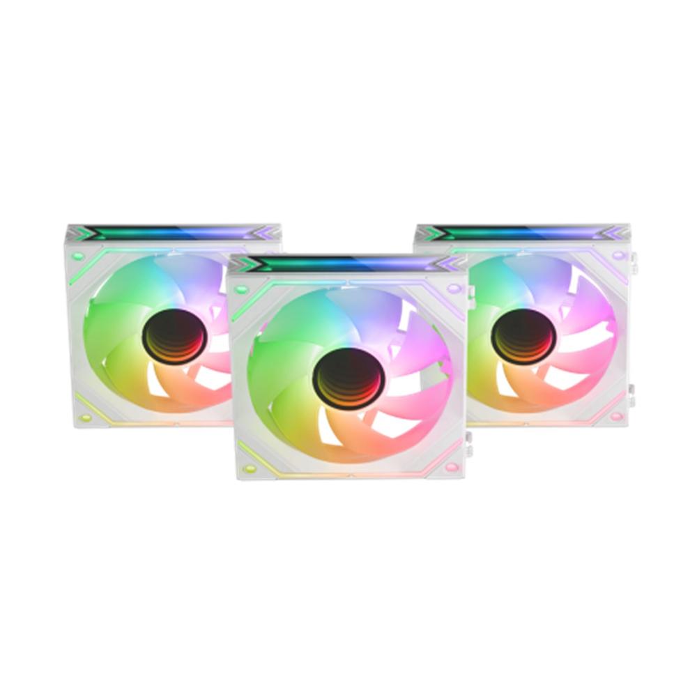Ventilador mars gaming mf - linkfinity 3 x 120mm argb blanco - Imagen 2