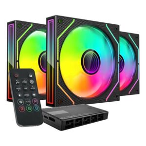 8435693109945 | P/N: MF3DPROKIT | Cod. Artículo: DSP0000037507 Ventilador caja mars gaming mf3dprokit argb 3x120mm negro + hub rf remote