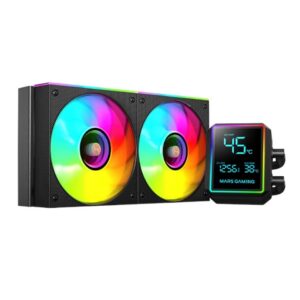 8435693112396 | P/N: MLLCDPRO240 | Cod. Artículo: DSP0000035542 Kit refrigeracion liquida mars gaming mllcdpro240 aio argb 2x 120mm negra