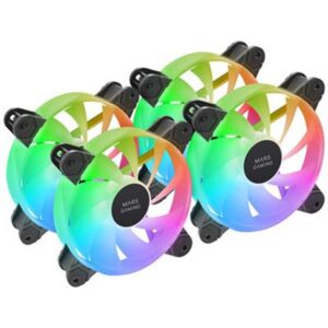 8435693114130 | P/N: MF4A | Cod. Artículo: DSP0000039164 Ventilador caja mars gaming mf4a argb 4x 120mm negro
