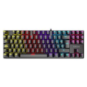 8436587972713 | P/N: NXKROMKASICTKL | Cod. Artículo: DSP0000004580 Teclado gaming krom kasic tkl rainbow rgb red switch usb