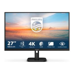 8712581805715 | P/N: 27E1N1800A/00 | Cod. Artículo: DSP0000039091 Monitor led 27 pulgadas philips 27e1n1800a - 00 ips - 4k uhd - dp - hdmi - 60hz - 4ms - vesa 100x100
