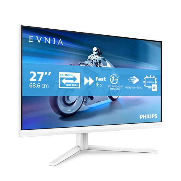 Monitor led gaming 27 pulgadas philips 27m2n5901a - 00 fast ips - 4k uhd - dp - hdmi - 320hz - 1ms - vesa 100x100 - Imagen 2