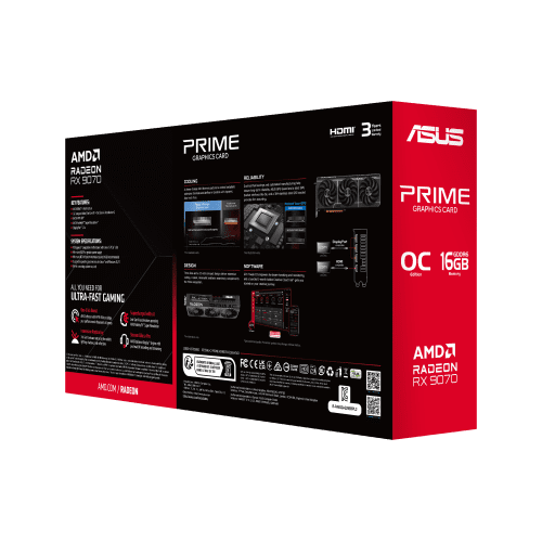 ASUS Prime -RX9070-O16G-EVO AMD Radeon RX 9070 16 GB GDDR6 - Imagen 18