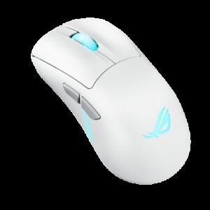 ASUS ROG Keris II Origin WHT ratón Juego mano derecha RF Wireless + Bluetooth + USB Type-A Óptico 42000 DPI