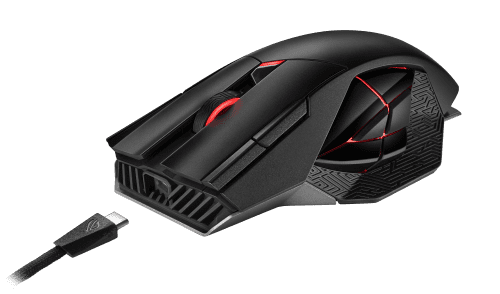 ASUS ROG Spatha X ratón mano derecha RF Wireless+USB Type-A Óptico 19000 DPI - Imagen 3