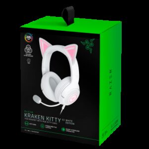 AURICULARES RAZER KRAKEN KITTY V2 BT BLANCO (RZ04-04860600-R3M1) 8887910061015 | P/N: RZ04-04860600-R3M1 | Ref. Artículo: 1393882