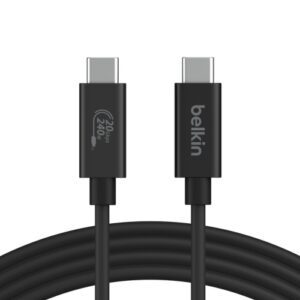 Belkin INZ004BT2MBK cable USB USB4 Gen 2x2 2 m USB C Negro 0745883879892 | P/N: INZ004BT2MBK | Ref. Artículo: 1395015