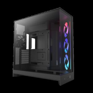CAJA NZXT H9 FLOW RGB (2025) DUAL-CHAMBER MID-TOWER CASE W/ RGB FANS - ALL BLACK 5056547207667 | P/N: CM-H92FB-R1 | Ref. Artículo: 1397985