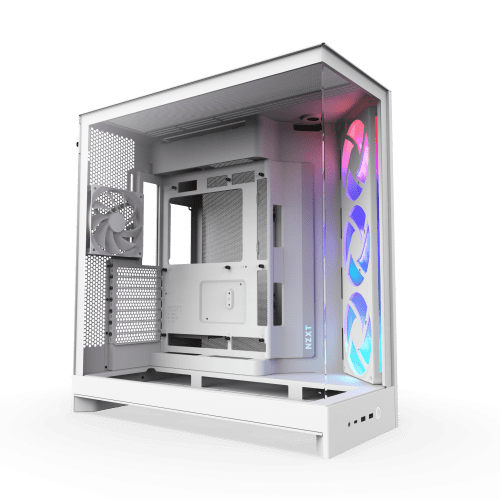 CAJA NZXT H9 FLOW RGB (2025) DUAL-CHAMBER MID-TOWER CASE W/ RGB FANS - ALL WHITE 5056547207650 | P/N: CM-H92FW-R1 | Ref. Artículo: 1397984