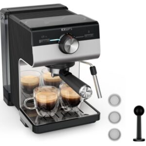 Cafetera Expreso Krups Authentic+ XP384E10/ 1450W/ 15 Bares/ Plateada 3016661177903 XP384E10 KRU-PAE-CAF AUTHENTIC P SV