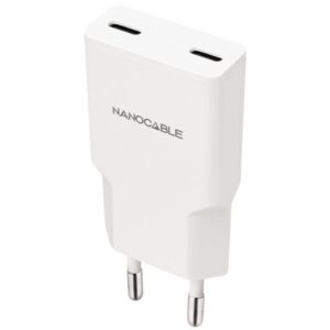 Cargador de Pared Nanocable 10.10.2029/ 2xUSB Tipo-C/ 30W/ Blanco 8433281016606 10.10.2029 NAN-CARGA 10 10 2029