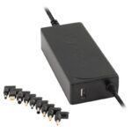 Cargador de Portátil NGS W-70W/ 1xUSB/ 70W/ Automático/ 9 Conectores/ Voltaje 18.5-20V 8436001313924 W-70W NGS-CAR W-70W