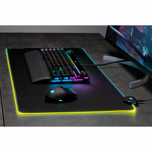 Corsair MM700 RGB Alfombrilla de ratón para juegos Negro - Imagen 6