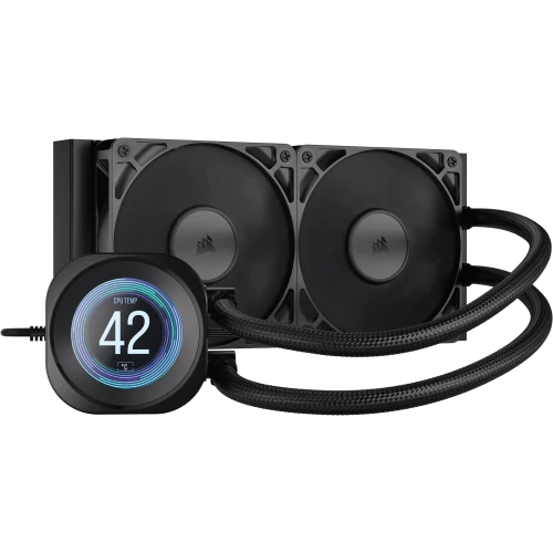 Corsair Nautilus 240 RS LCD Procesador Sistema de refrigeración líquida todo en uno 12 cm Negro 1 pieza(s) 0840440400332 | P/N: CW-9061031-WW | Ref. Artículo: 1404145