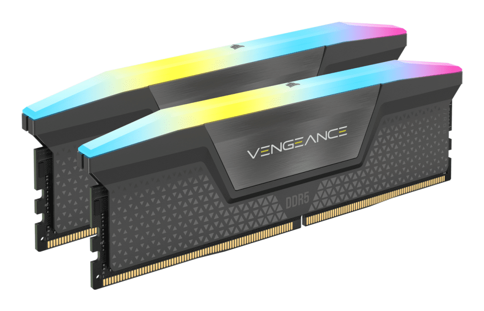 DDR5 CORSAIR VENGEANCE RGB 32GB (2 x 16 GB) 6000 AMD/XMP CL30 NEGRA 0840006600107 CMH32GX5M2B6000Z30K