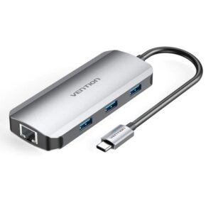 Docking USB Tipo-C Vention TOHHB/ 1xHDMI 4K/ 3xUSB/ 1xRJ45/ 1xUSB Tipo-C PD/ Gris 6922794754737 TOHHB VEN-DOCK TOHHB