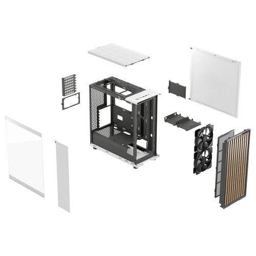 FRACTAL CAJA NORTH BLANCA CRISTAL TEMPLADO CLEAR TINT FD-C-NOR1C-04 - Imagen 7
