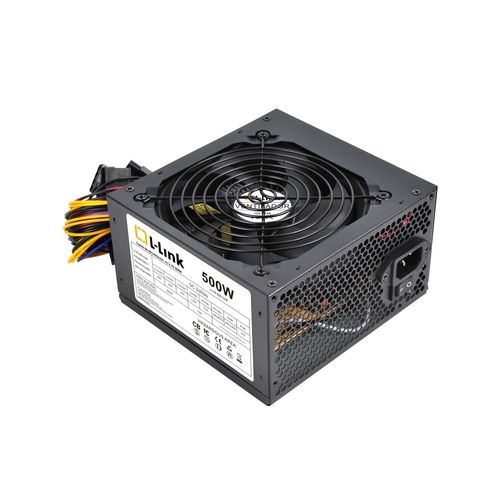 FUENTE ALIMENTACION 500W L-LINK LL-PS-500-CAB 3SATA 12CM ATX - Imagen 2