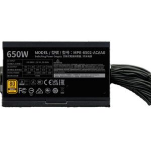 FUENTE ALIMENTACION COOLER MASTER MWE GOLD 650 V3 650W ATX 3.1 NON MODULLAR (MPE-6502-ACAAG-3BEU) 4719512157435 | P/N: MPE-6502-ACAAG-3BEU | Ref. Artículo: 1399380