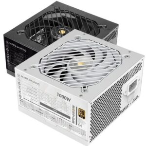 Fuente de Alimentación Mars Gaming MPB1000SI/ 1000W/ Ventilador 12cm/ 80 Plus Gold/ Blanca 8435693110651 MPB1000SIW TAC-FUENTE MPB1000SI WH