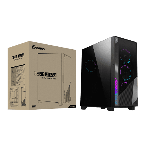 GIGABYTE GB-AC500G ST carcasa de ordenador Midi Tower Negro - Imagen 9