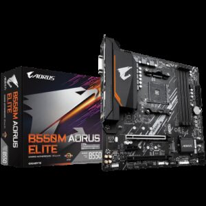 Gigabyte B550M AORUS ELITE Zócalo AM4 Micro ATX AMD B550 4719331809546 | P/N: GAB55MAEL-00-G | Ref. Artículo: 1335452