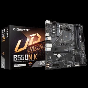 Gigabyte B550M K 1.0 placa base AMD B550 Zócalo AM4 micro ATX 4719331852764 | P/N: 9MB55MK-00-10 | Ref. Artículo: 1372959