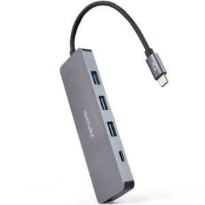 Hub USB Tipo-C Nanocable 10.16.4409/ 3xUSB/ 1xUSB Tipo-C/ Gris 8433281014053 10.16.4409 NAN-HUB 10 16 4409