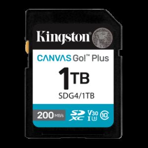 Kingston Technology 1TB SDXC Canvas Go Plus Gen4 200MB/s C10 UHS-I U3 V30 0740617347791 | P/N: SDG4/1TB | Ref. Artículo: 1396078